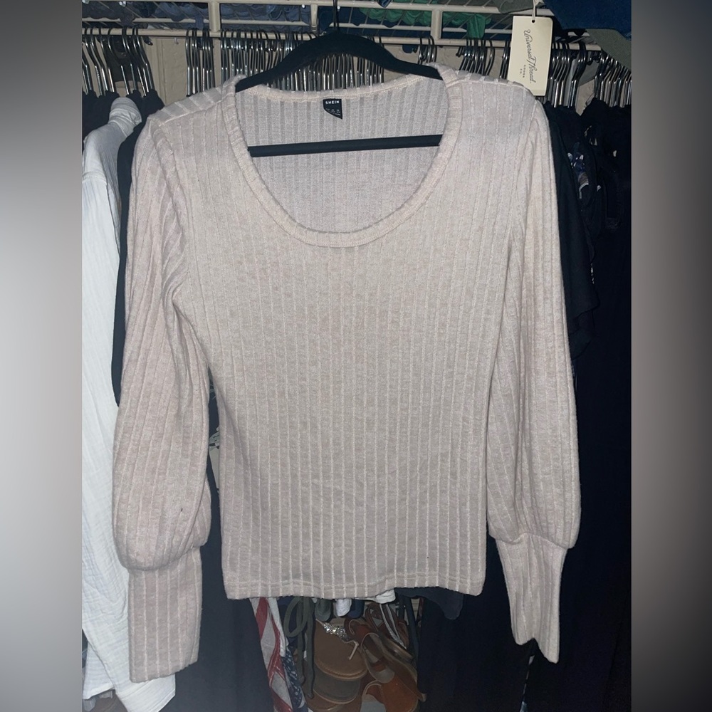 Shein balloon sleeve sweater